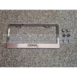 SIGNWERKZ Mini Cooper S Chrome Stainless Steel US/Canada License Plate Frame