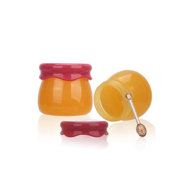 COSIDEA 20pcs 0.21 oz Tarros de bálsamo labial de plástico