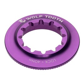 WOLFTOOTH Internal Centerlock Rotor Lockring - Internal Spline Ultraviolet Purple