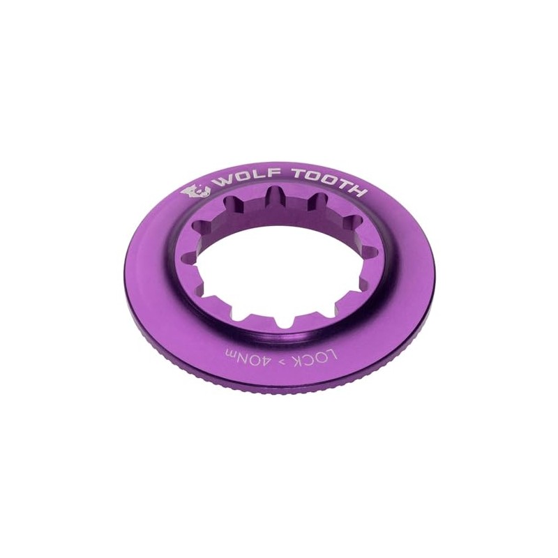 WOLFTOOTH Internal Centerlock Rotor Lockring - Internal Spline Ultraviolet Purple