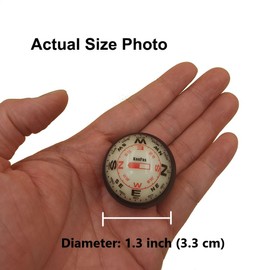 KanPas Dashboard Compass Ball with Double Dials for Cars Boats (V-32-L Luminous Version)