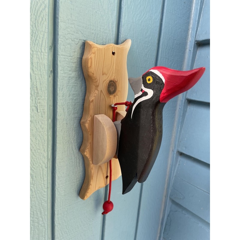 Male Pileated Woodpecker Door Knocker