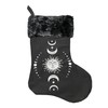 Moon Phase and Goddess Christmas Stocking, Black, Solstice, Witchy, Witchcraft,