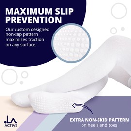 LA ACTIVE Baby Girl Tights Warm Cotton Leggings Tights, Non-Skid Seamless Cable Knit Stockings for 6-12 Months Infant Toddler, Violet & Ivory & Charcoal-3 Pairs