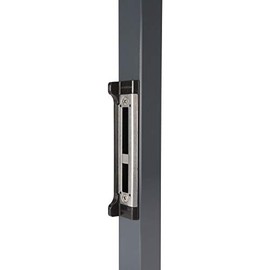 Strike Plate with Stop for Fortylock Tubular Frame Lock, 255 x 57.7 x 8 mm, Stainless Steel