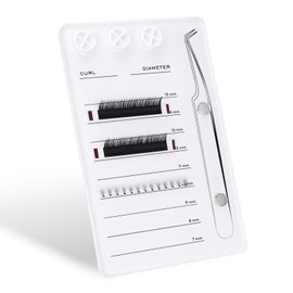 ATOMUS Extension Pallet Lash Tray for Lash Extension Lash Glue Holder Acrylic Lash Strip Pallet Holder Magnetic Eyelash Extension Pallet Tray Tools Lash Extension Supplies (White, Pallet Only)