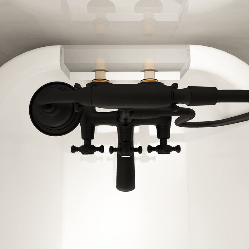 sumerain Clawfoot tub faucet Brass Extension Nut for tub wall