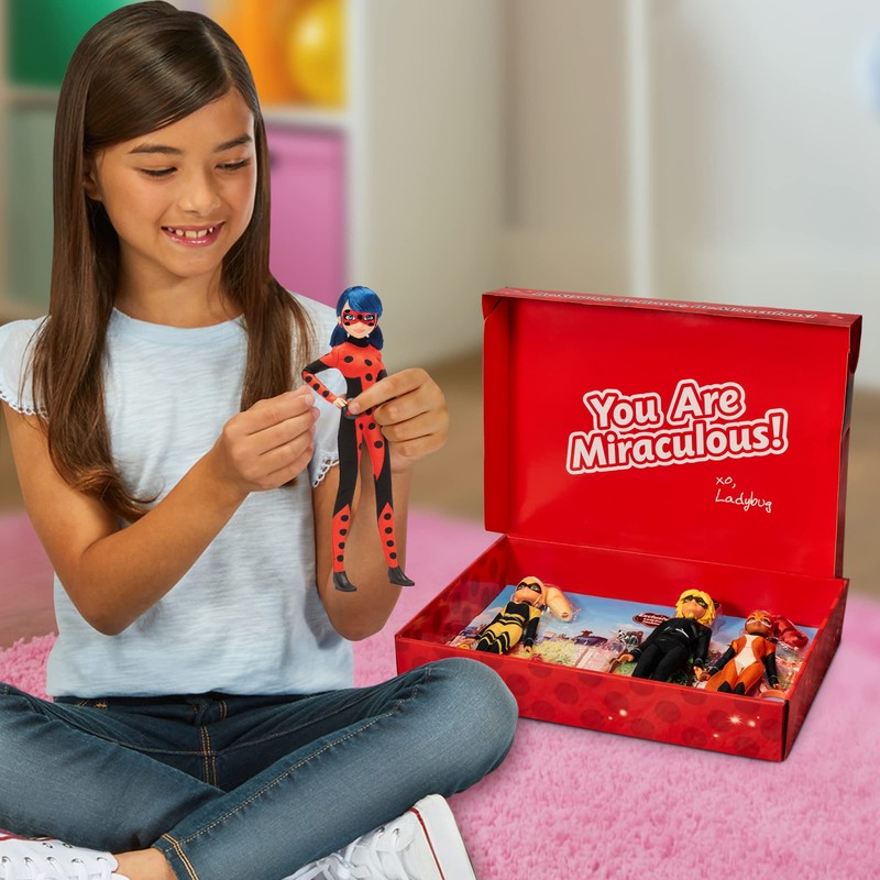 Miraculous Ladybug Heroez 4-Pack Dolls w/Exclusive Ladybug Doll by Playmates