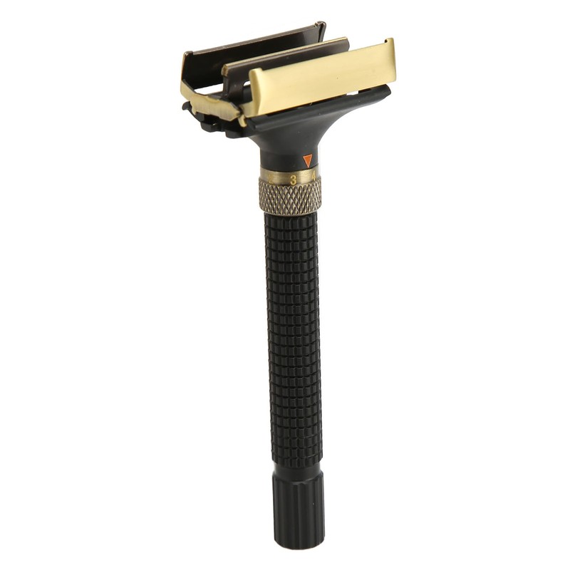 Double Edge Safety Trimmer Reusable Slip Resistant Metal Men Safety