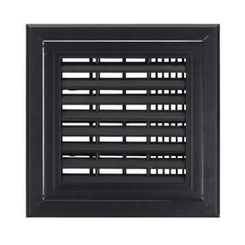 PATIKIL 10x10 Inch Plastic Ventilation Grille, Return Air Vent Cover Removable Vent Filter Grilles with Built-in Mesh Screen for Wall or Ceiling HVAC Vents, Black