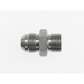 Brennan Industries 7005-06-L10-16 Steel Light Dual Purpose Straight Conversion Adapter Fitting, 9/16"-18 Male JIC x M16 x 1.5 Male Metric Straight Thread