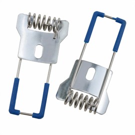 Xhziy 12 0.7*0.98inch Embedded Lighting Accessories T-Shaped Iron Plates and Blue Spring Hooks are Suitable for LED downlights, Panel Lights, spotlights and Other Lighting fixtures