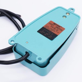 Twidec/250V 10A Momentary Nonslip Foot Pedal Switch SPDT NO NC Handsfree Aluminum Foot Switch with 1M Cable TFS-2