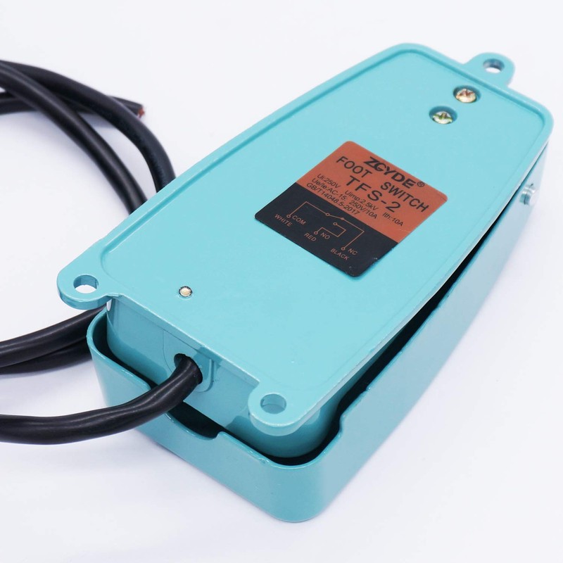 Twidec/250V 10A Momentary Nonslip Foot Pedal Switch SPDT NO NC