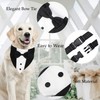 GOYOSWA Dog Tuxedo Dog Suit Dog Wedding Bandana Collar with