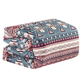 Sapphire Home Luxury 7-Piece Full/Queen Comforter Set w/Shams Cushions, Modern Bright Elegant Beautiful Designs, BedCover Bed in Bag(22271V, KYLA, F/Q)