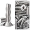 M6-1.0 x 16mm Flat Head Hex Socket Cap Screws Countersunk