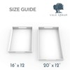 Vale Arbor Clear Acrylic Serving Tray for Vanity, Bathroom, Ottoman,
