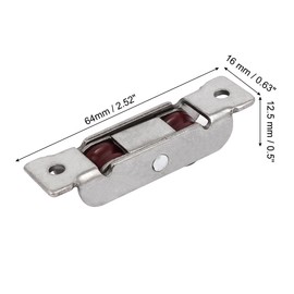 Sourcingmap 12.5mmx8mm Double Nylon Rollers Sliding Window Sash Pulley Wheel 4pcs