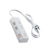 Elecom T-IS01M-2310WH Power Strip with Magnetic Switch 3.3 ft (1