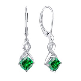 Starnny Hoop Earrings Silver 925 Women's 3A Cubic Zirconia Earrings White Gifts for Women, White Gold, Cubic Zirconia