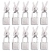 10pcs Mini Luggage Locks Small Padlock with Keys Diary Padlock