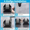 KHAMAL Bicycle Wall Anchor, Anti-Theft Device for Bicycles with Screws,