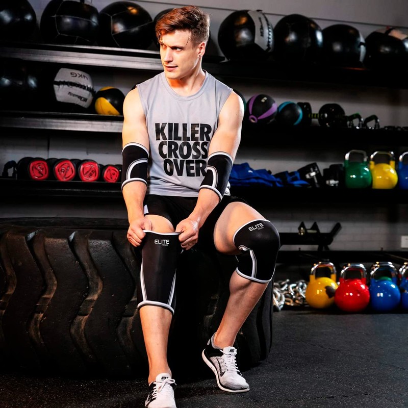 Rodilleras de compresion de 7mm(PAR), ideales para crossfit, gimnasio, y
