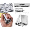 ASA TECHMED Emergency Mylar Thermal Blanket, Foil Rescue Space Blanket