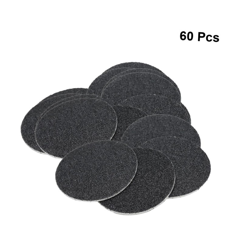 Beavorty Foot File Sandpaper Discs 60pcs Replacement Sandpaper Disks Callus