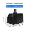 Simple Deluxe LGPUMP290G 290 GPH ETL Listed Submersible Pump Hydroponics,