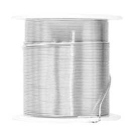 Mandala Crafts 22 Gauge Anodized Aluminum Craft Wire for Jewelry Making - 450 FT Colored Flexible Silver Copper True Blue Pink Ice Blue Green Wire - Bendable for Bonsai Armature Crafting Sculpting