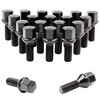 Wheel Accessories Parts Set of 20 Black 14x1.5 Lug Bolts