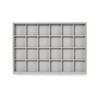 Oirlv Grey Microfibre Stackable Jewellery Trays 24 Grids Jewellery Display