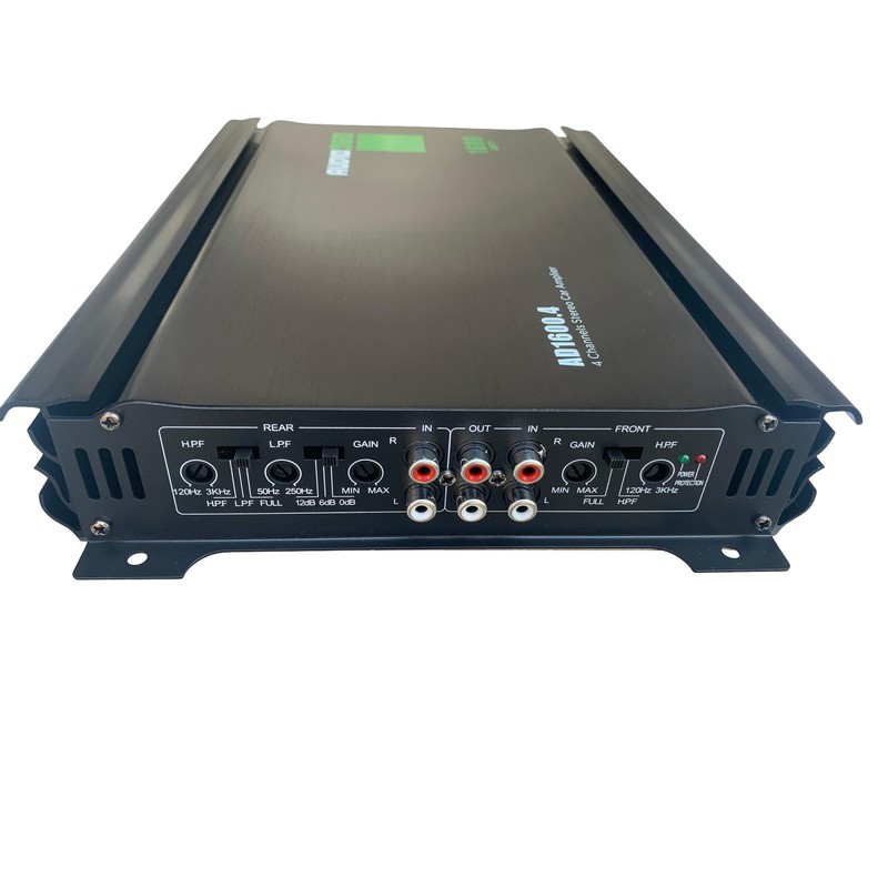 Audio360 AD1600.4 4-Channel Car Audio Amplifier, 1600W Max Power, Compact