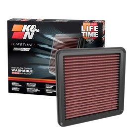 K&N Filtro de Aire de Alto Flujo Lavable para Acura/Honda 2022-2025, Integra, Accord, Civic, CR-V, 33-5120