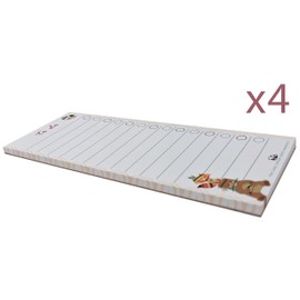 4 Simple to do List Pads with Cute Animal Designs - Pocket Sized.