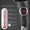JINRI Volumizing Hair Iron, Hair Straightener Brush, Adjustable Temp, 360