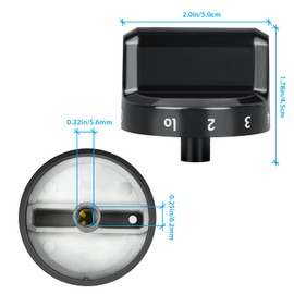 Upgrade 316564511 Stove Knobs Replacements, Only Compatible with Frigidaire Gas Range/Oven/Stove Knobs, Cooktop Burner Control Knob Replacement Part for AP4433359 (1 Pack)