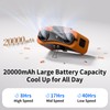 Socool 20000mAh Portable Waist Fan Clip on Wearable Belt Personal