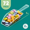 72-Mini Clear Acrylic Plastic Scoops for Candy - Ice Cream