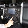 encar88_8 Interior Carbon Fiber Navigation Panel Frame Trim For Toyot@