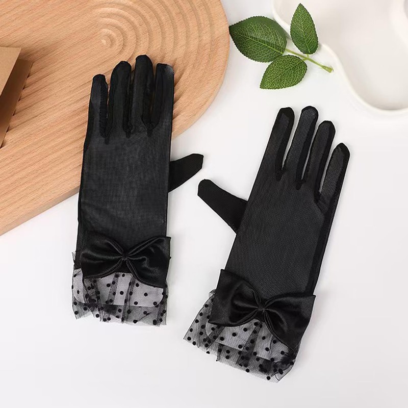 Eeuwigegelofte Lace Gloves Wedding Tea Party Gloves for Women, Bow