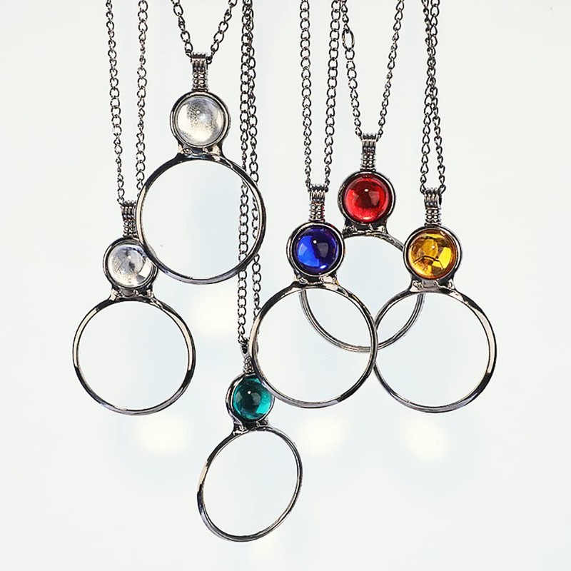 Huge DE 10X Magnifiers Necklace Magnifying Glass Magnification Lens Ladies