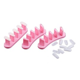 3 Piece Nail Practice Stand Nail Art Training Tool DIY Nail Display with 10 Pcs Nail Tips