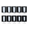ANCLLO 100PCS Clear Gel Nail Mold Full Cover Dual Nail