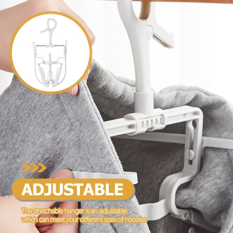 Ciieeo 2 Pcs Foldable Hanger with Hood Clip Hanger Parker
