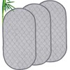 Nicoone Waterproof Changing Mat Liners Quilted,3PCS Bamboo Terry Surface Diaper
