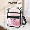 Blvornl Clear Crossbody Bag with Adjustable Shoulder Strap, Clear-X large