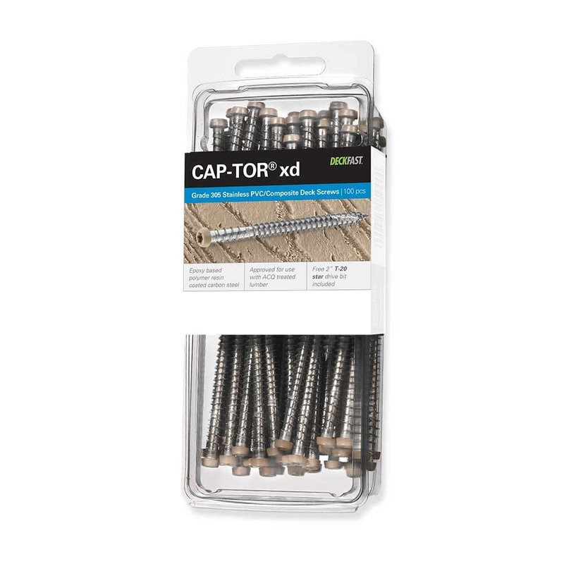 Starborn Cap-Tor xd Screws for PVC & Composite Decking -